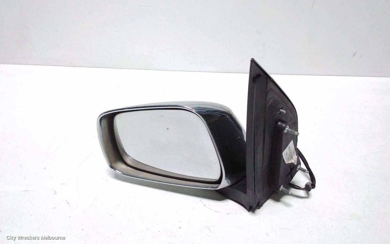 NISSAN NAVARA LEFT DOOR MIRROR, D40, POWER, CHROME, NON INDICATOR TYPE, MANUAL FOLD, 09/2005 - 08/2015 - Image 2