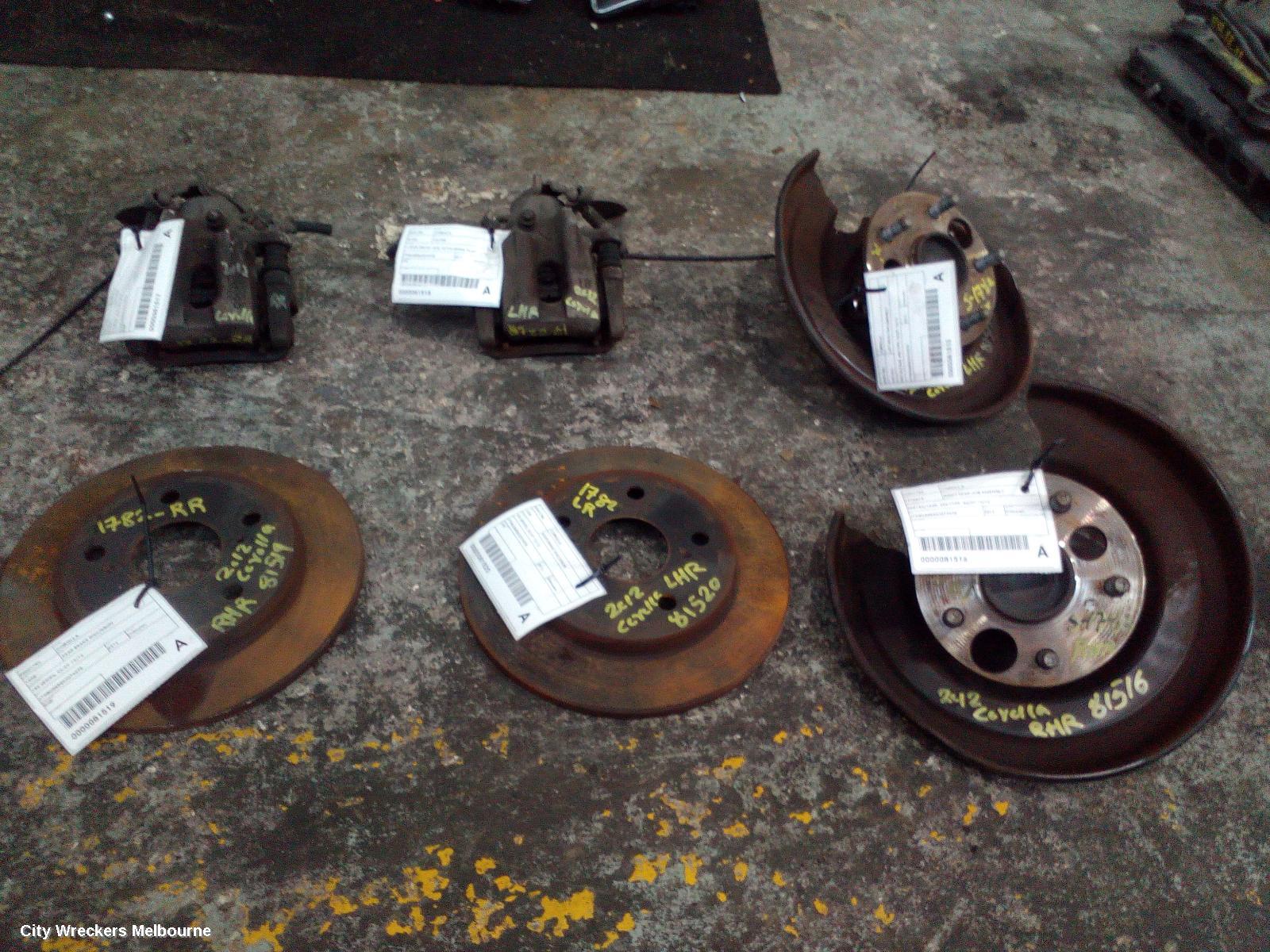 TOYOTA COROLLA REAR BRAKE DISC/DRUM, 150 SERIES, 03/2007 - 12/2013 - Image 3
