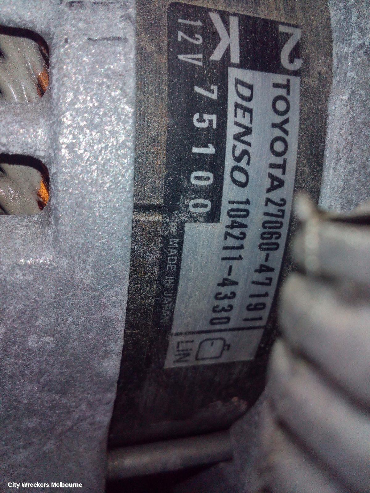 TOYOTA C-HR ALTERNATOR, PETROL, 1.2, TURBO, GEN 1, 12/2016 ONWARDS - Image 3