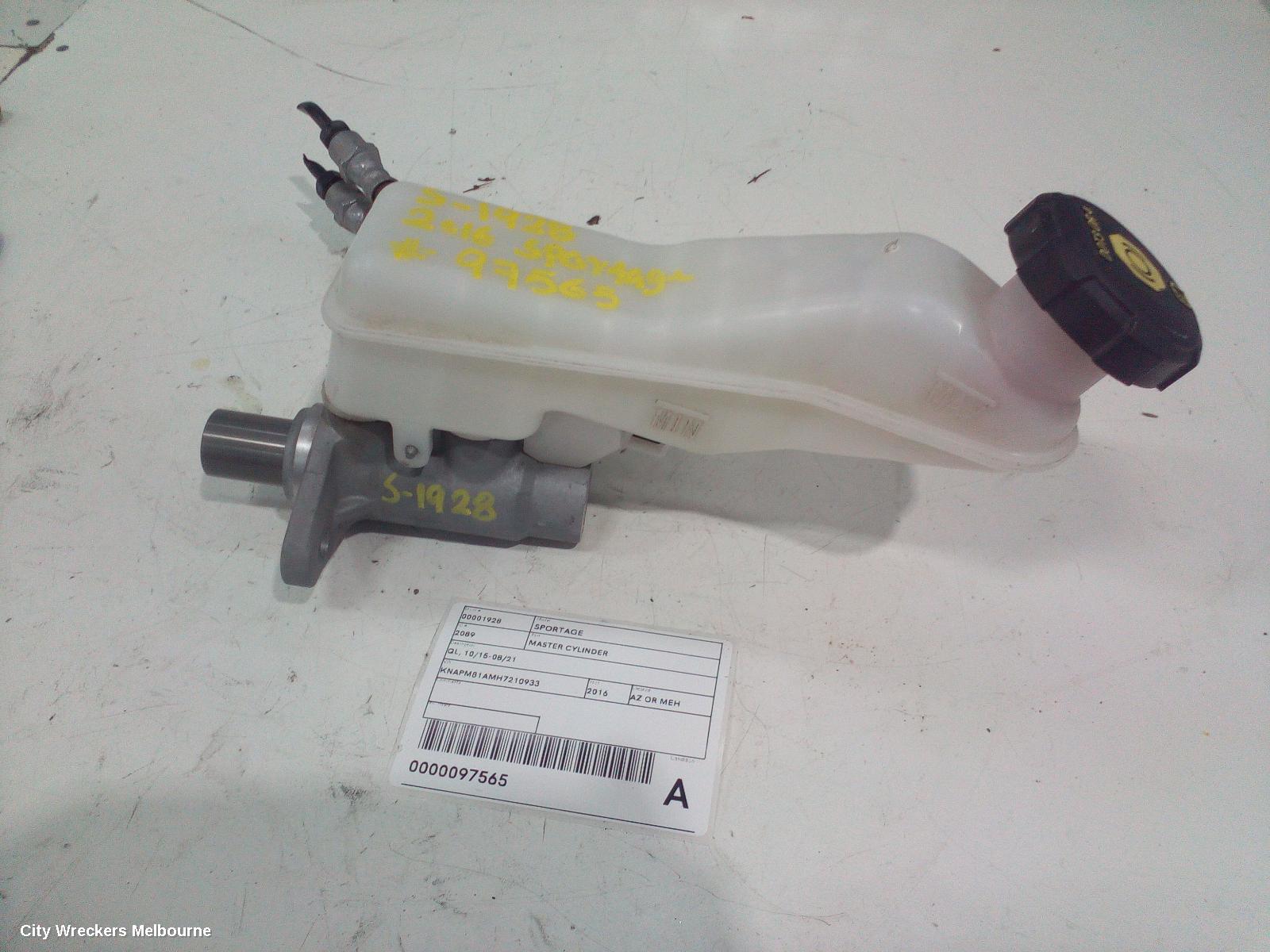 KIA SPORTAGE MASTER CYLINDER, QL, 10/2015 - 08/2021 - Image 1