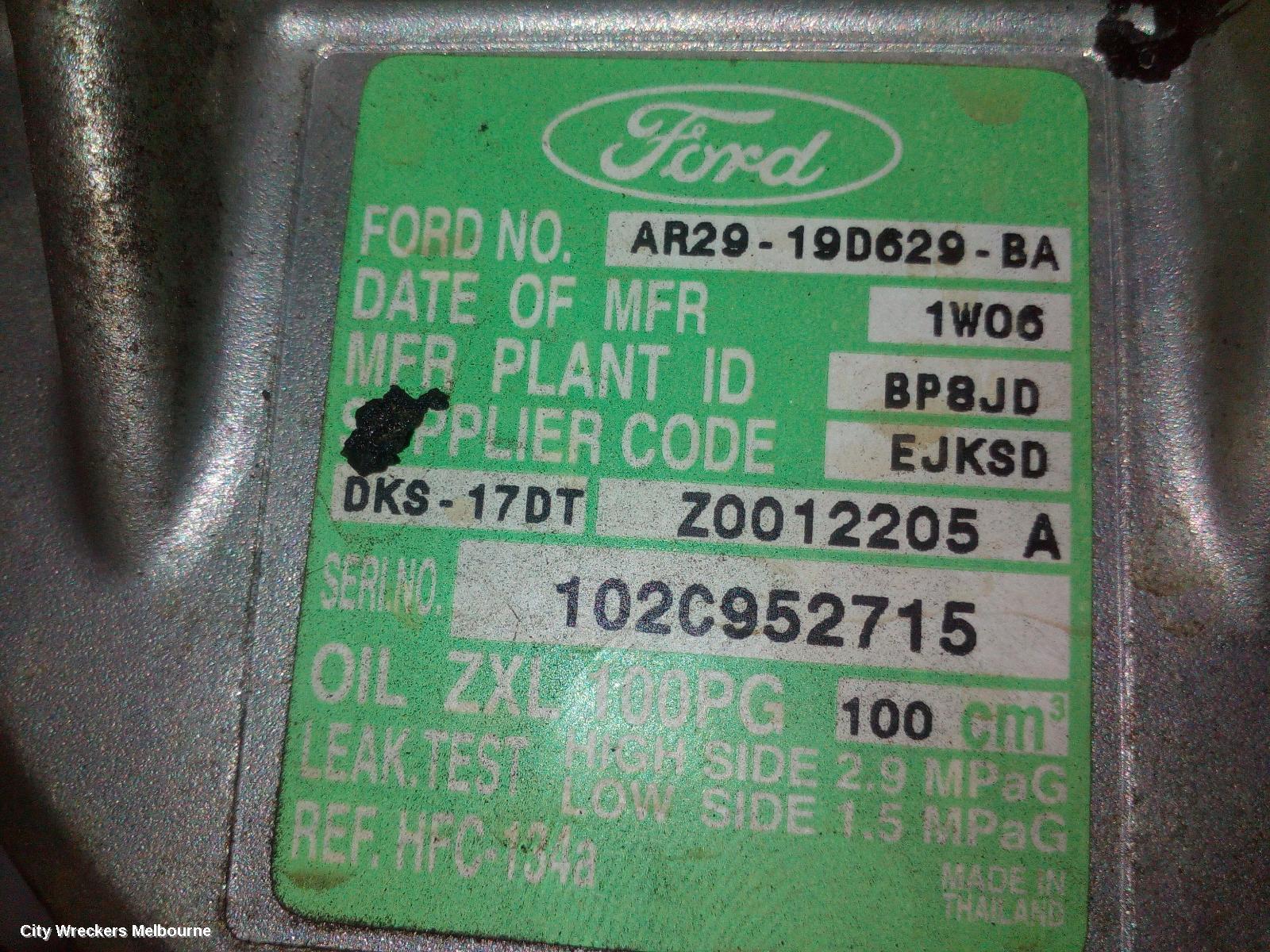 FORD TERRITORY A/C COMPRESSOR, SZ MKI-MKII, 2.7, DIESEL, 04/2011 - 12/2016 - Image 1