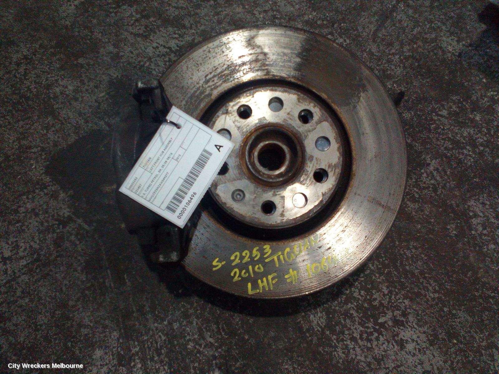 VOLKSWAGEN TIGUAN LEFT FRONT HUB ASSEMBLY, 2.0, TURBO PETROL, 5N, 05/2008 - 08/2016 - Image 3