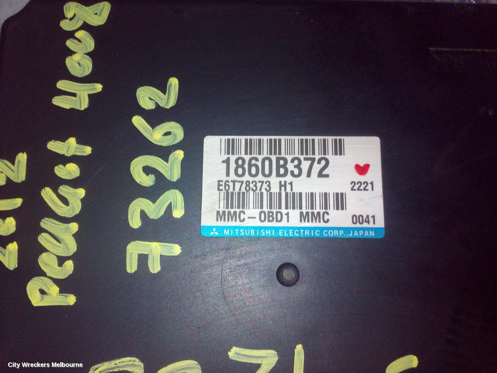 PEUGEOT 4008 ECU, ENGINE ECU, 2.0, PETROL, ECU ONLY, 4B11, 06/2012 - 12/2017 - Image 1