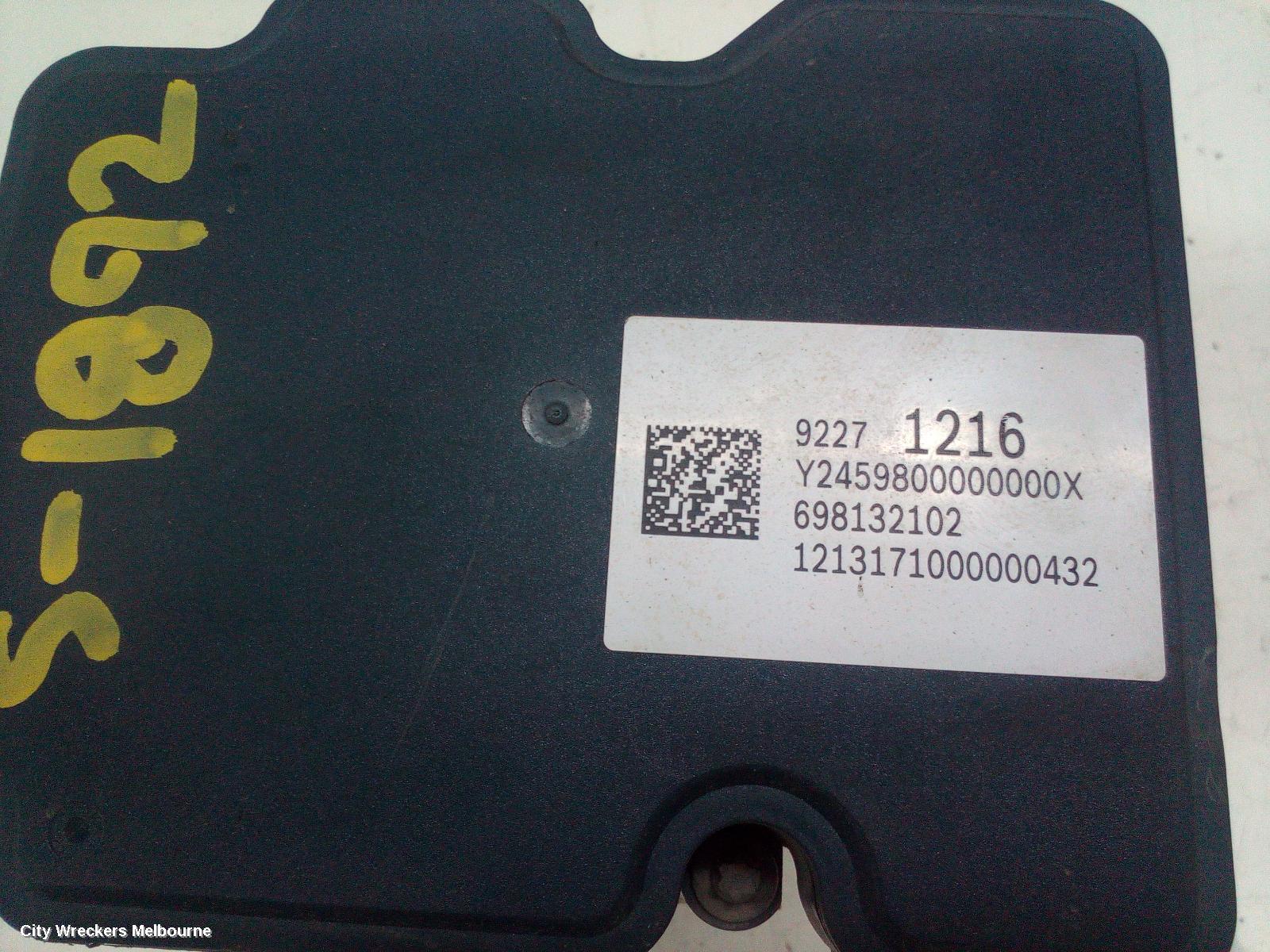 HOLDEN COMMODORE ABS PUMP/MODULATOR, VF, 05/2013 - 12/2017 - Image 1