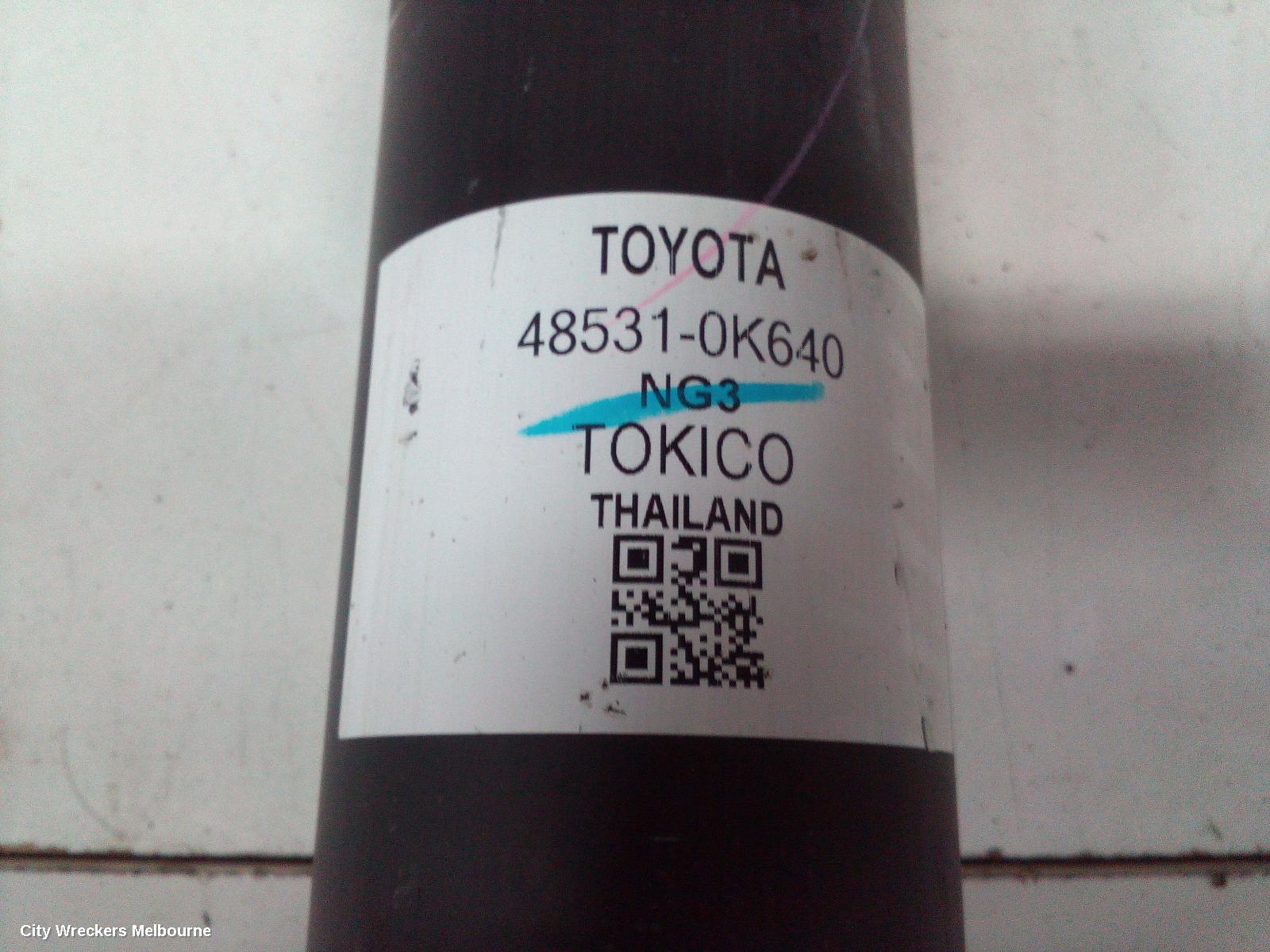 TOYOTA HILUX LEFT REAR STRUT, ***USE SHOCK ABSORBER PART TYPE*** - Image 1