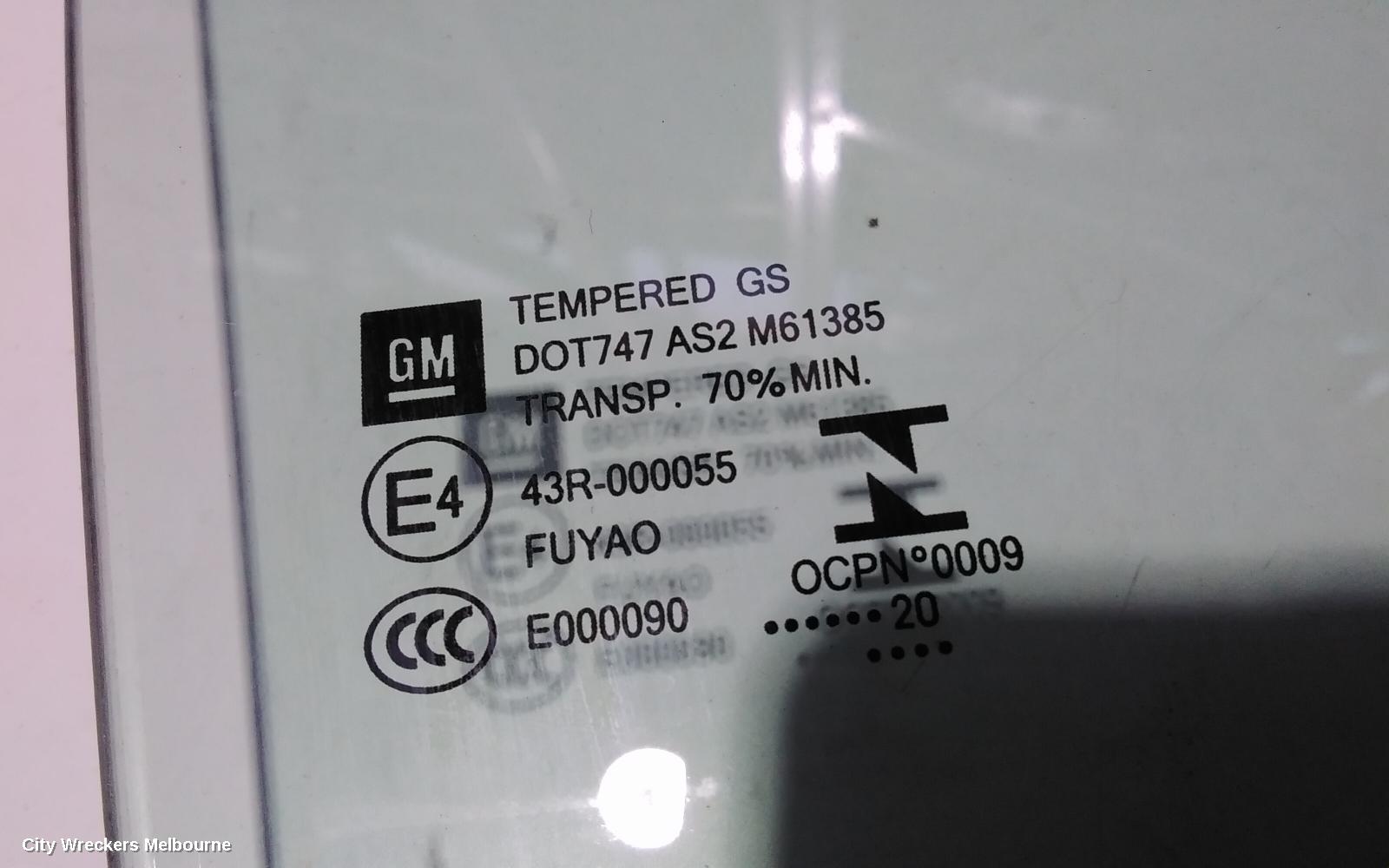 HOLDEN COMMODORE RIGHT REAR DOOR WINDOW, ZB, 10/2017 - 12/2020 - Image 2