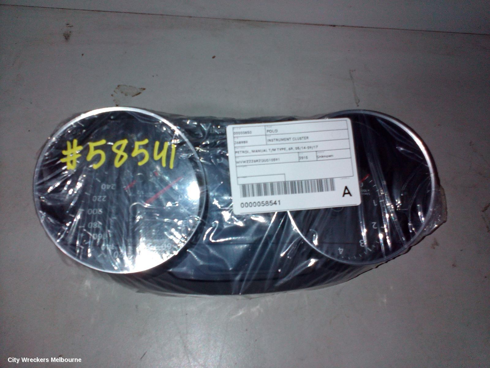 VOLKSWAGEN POLO INSTRUMENT CLUSTER, PETROL, AUTO T/M, 6R, 05/2014 - 09/2017 - Image 3