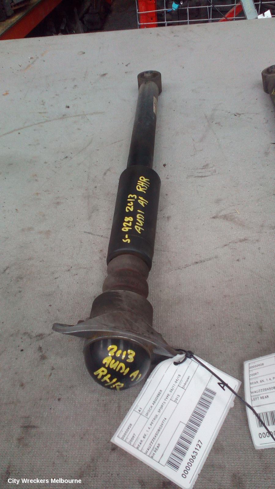 AUDI A1 SHOCK ABSORBER, REAR, 8X, 1.4, PETROL, SPORTS TYPE, 06/2011 - 04/2015 - Image 1