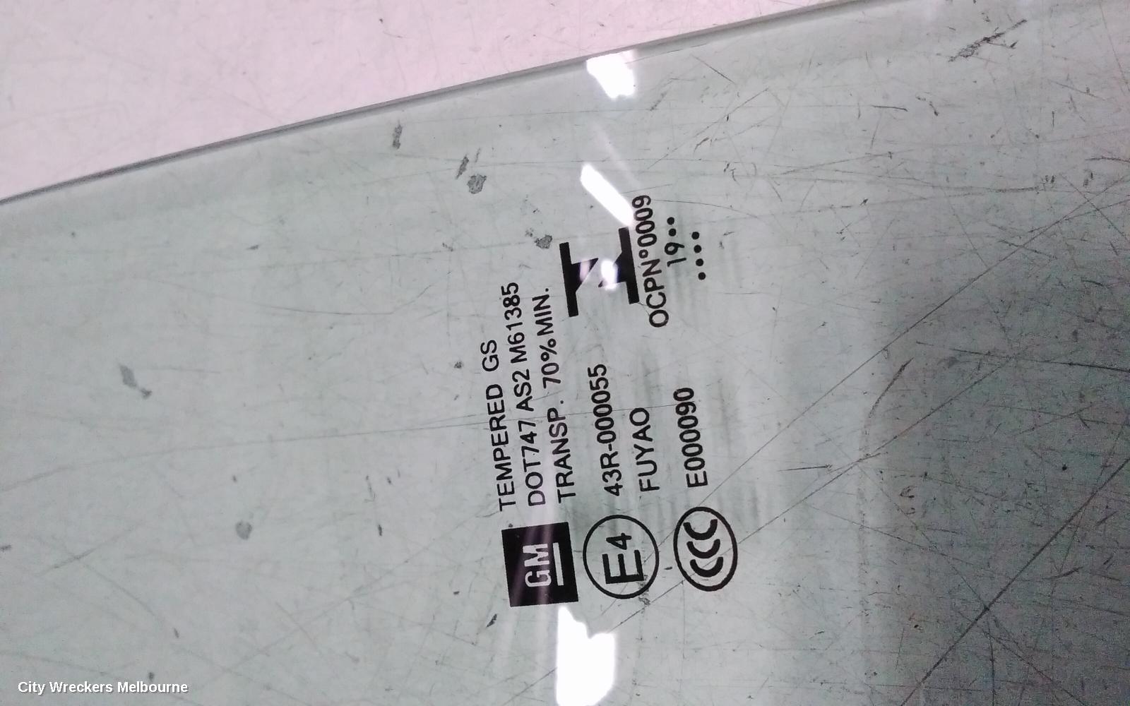 HOLDEN COMMODORE LEFT REAR DOOR WINDOW, ZB, 10/2017 - 12/2020 - Image 2