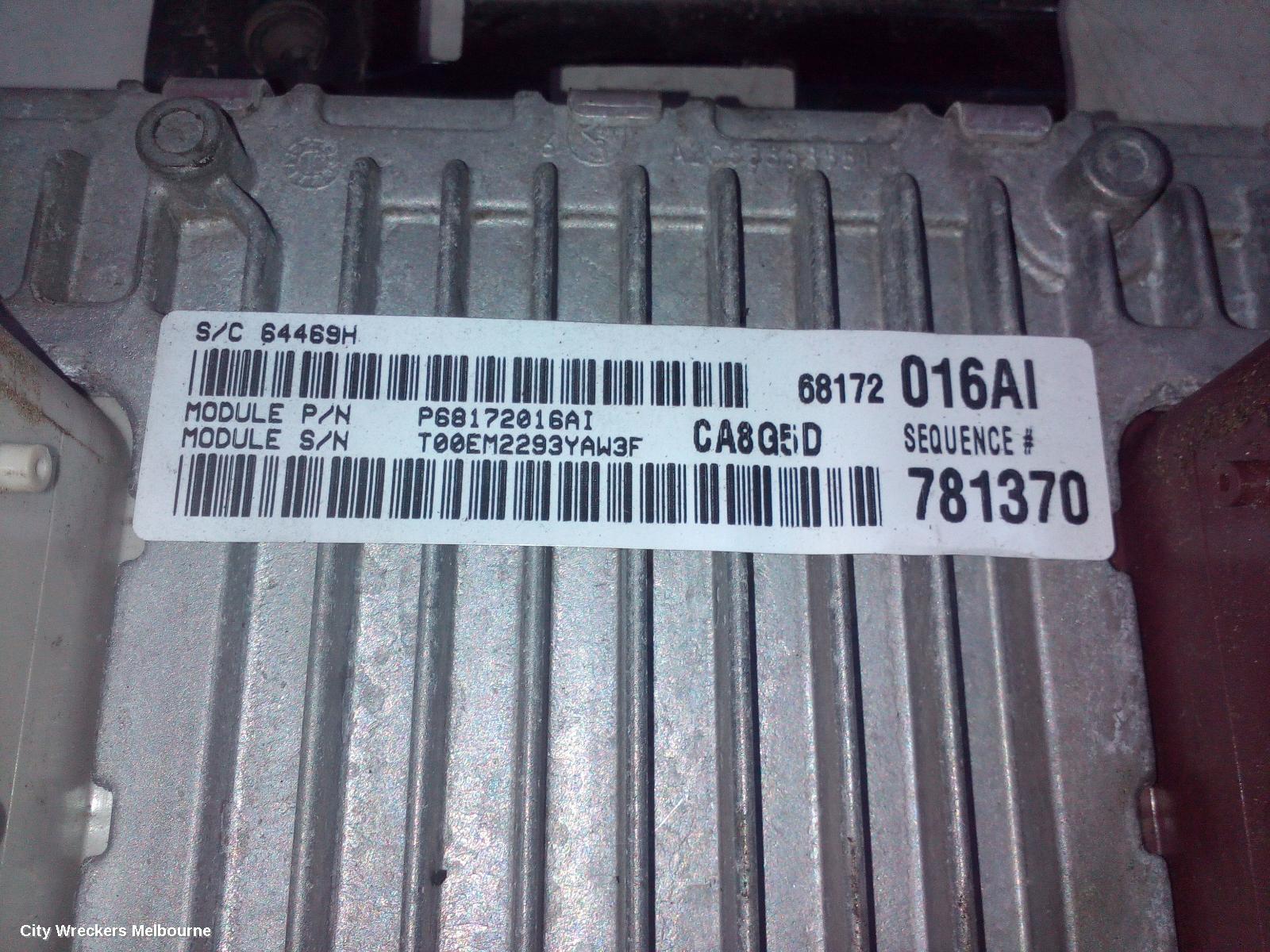 JEEP GRANDCHEROKEE ECU, ENGINE ECU, 3.6, PETROL, ECU ONLY, WK, 10/2010 ONWARDS - Image 1