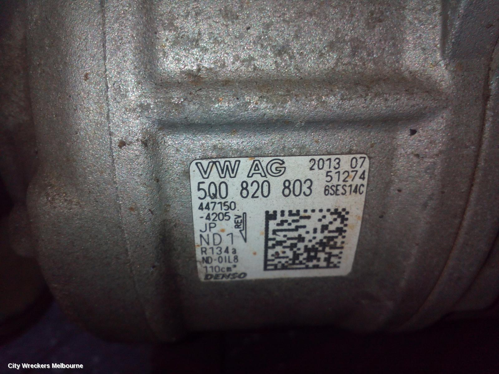 VOLKSWAGEN GOLF A/C COMPRESSOR, GEN 7, 1.4/1.8, PETROL, 01/2013 - 08/2020 - Image 1