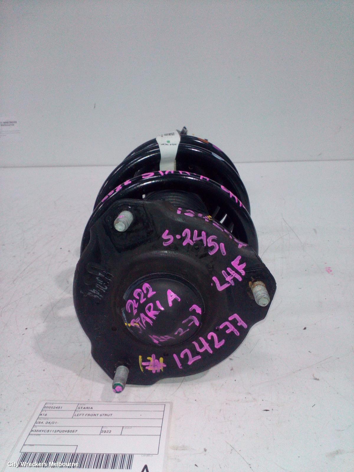 HYUNDAI STARIA LEFT FRONT STRUT, US4, 04/2021 ONWARDS - Image 1