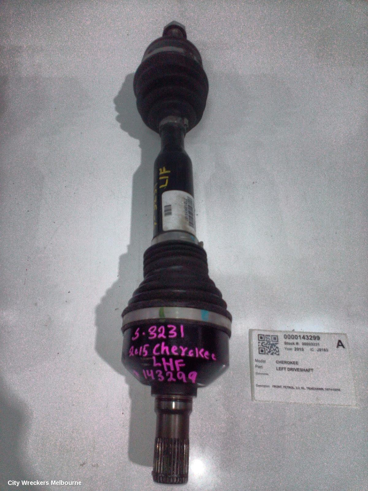 JEEP CHEROKEE LEFT DRIVESHAFT, FRONT, PETROL, 3.2, KL, TRAILHAWK, 02/2014 - 03/2018 - Image 2