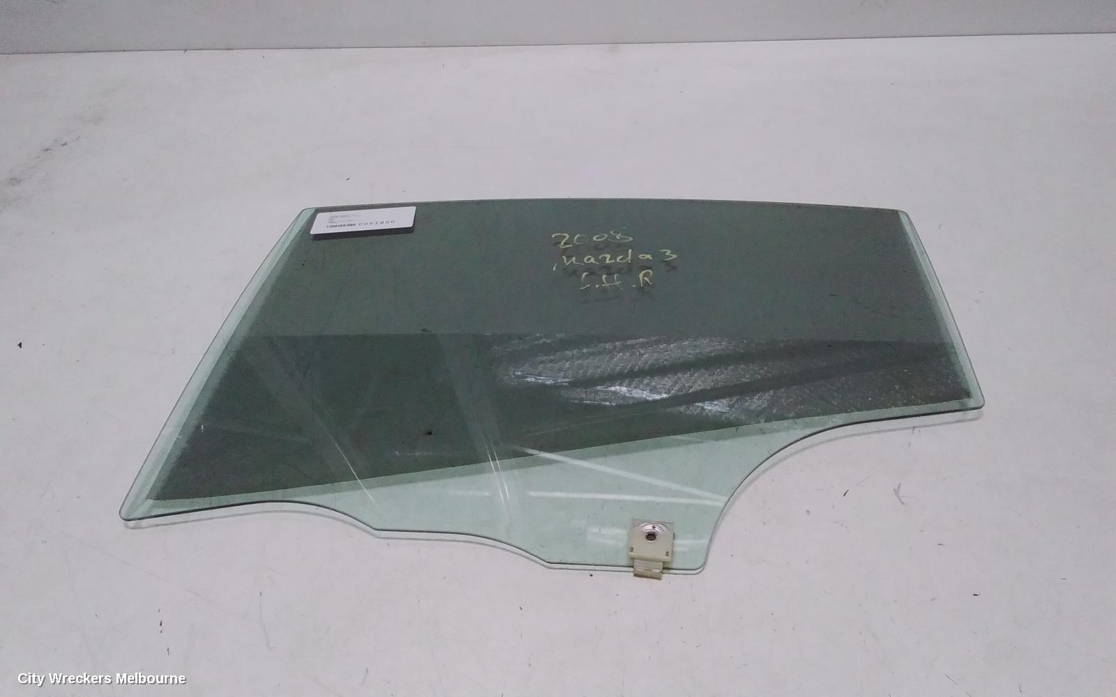MAZDA 3 LEFT REAR DOOR WINDOW, BK, STANDARD TINT TYPE, SEDAN, 10/2003 - 04/2009 - Image 1