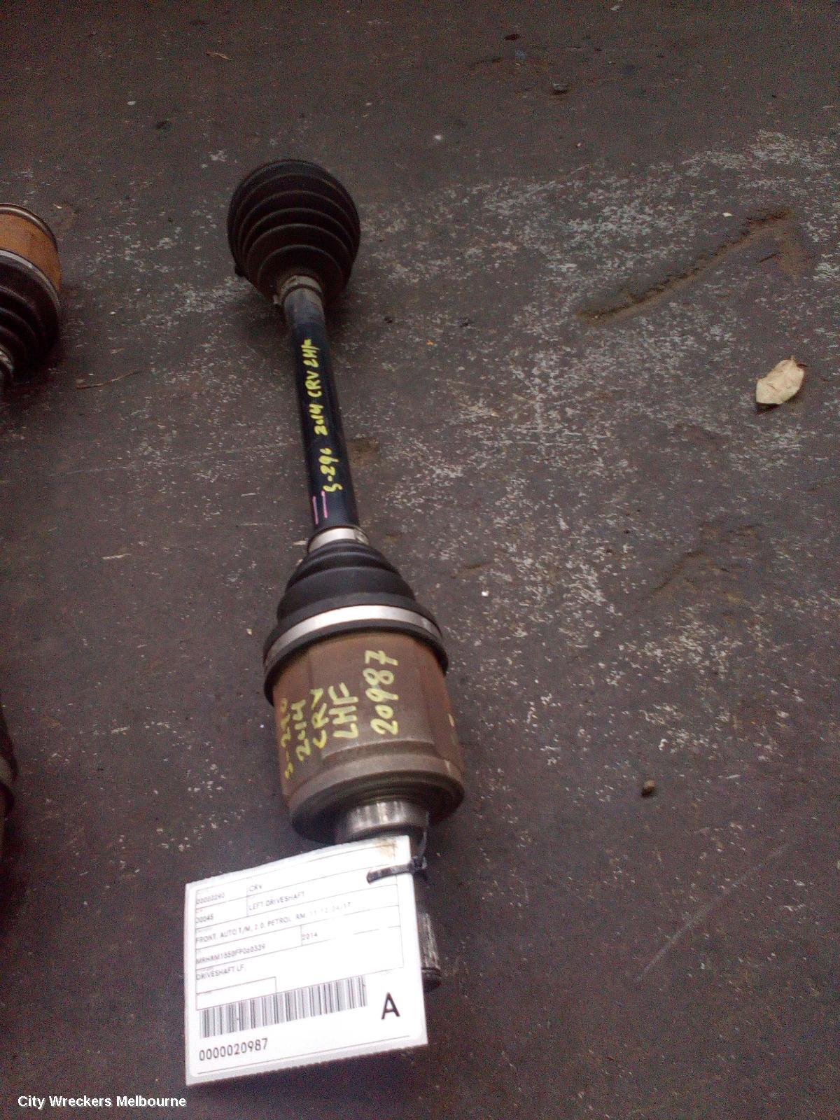 HONDA CRV LEFT DRIVESHAFT, FRONT, AUTO T/M, 2.0, PETROL, RM, 11/2012 - 04/2017 - Image 1