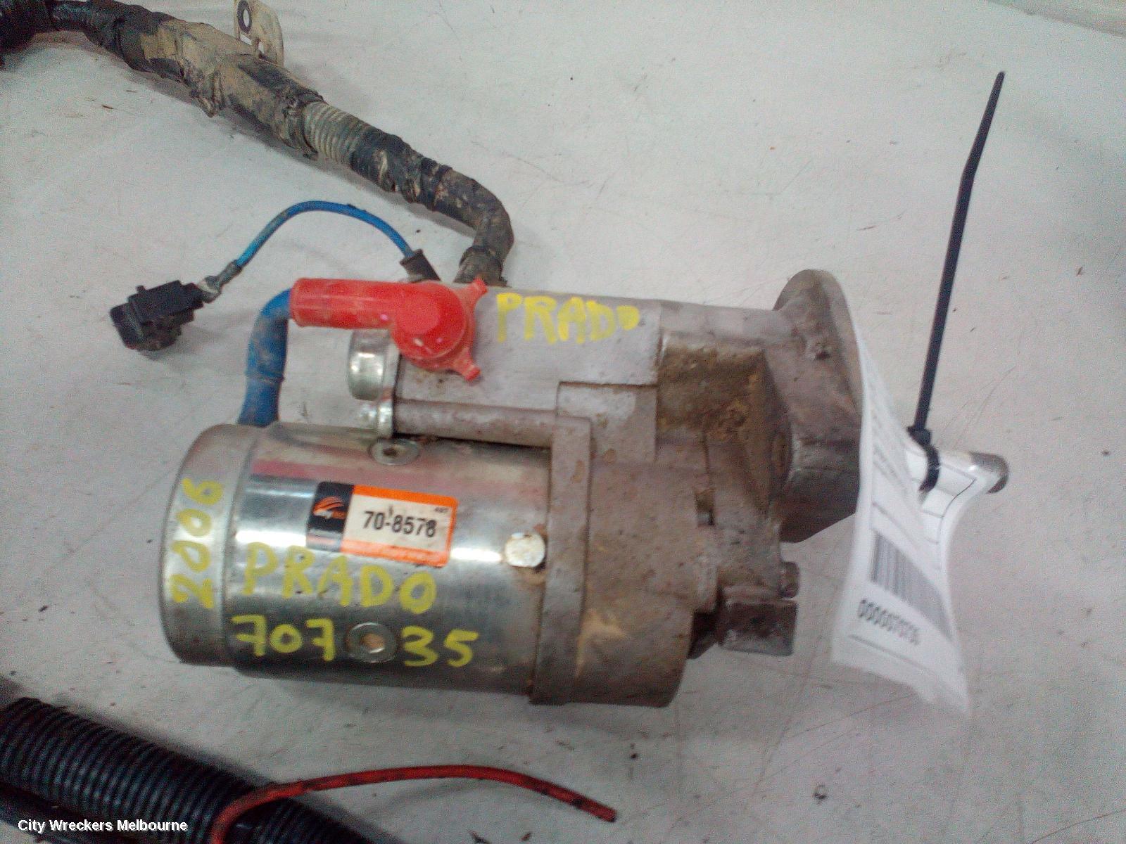 TOYOTA PRADO STARTER, DIESEL, 3.0, 1KZ-TE, TURBO, 120 SERIES, 02/2003 - 10/2006 - Image 2