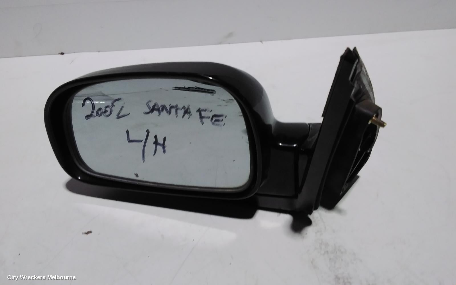 HYUNDAI SANTA FE LEFT DOOR MIRROR, SM, POWER, BLACK, 11/2000 - 11/2005 - Image 1