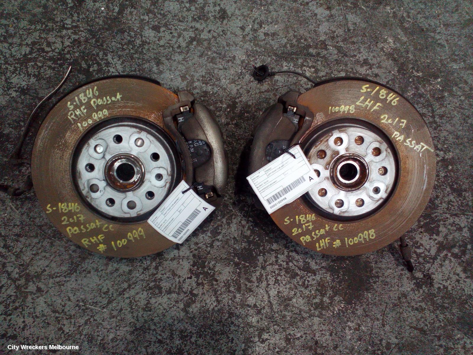 VOLKSWAGEN PASSAT RIGHT FRONT HUB ASSEMBLY, B8/MK7, 2WD, 06/2015 ONWARDS - Image 3