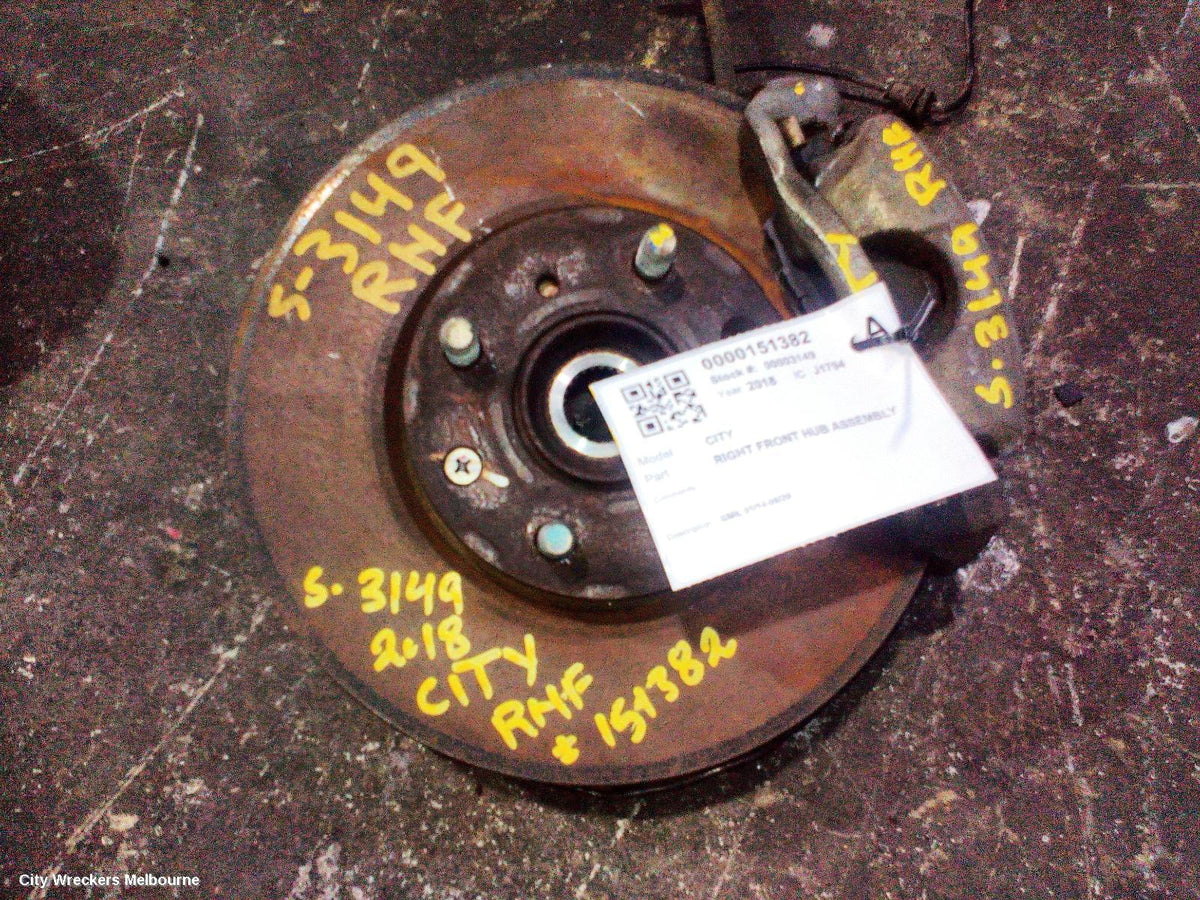 HONDA CITY RIGHT FRONT HUB ASSEMBLY, GM6, 01/2014 - 09/2020 - Image 1