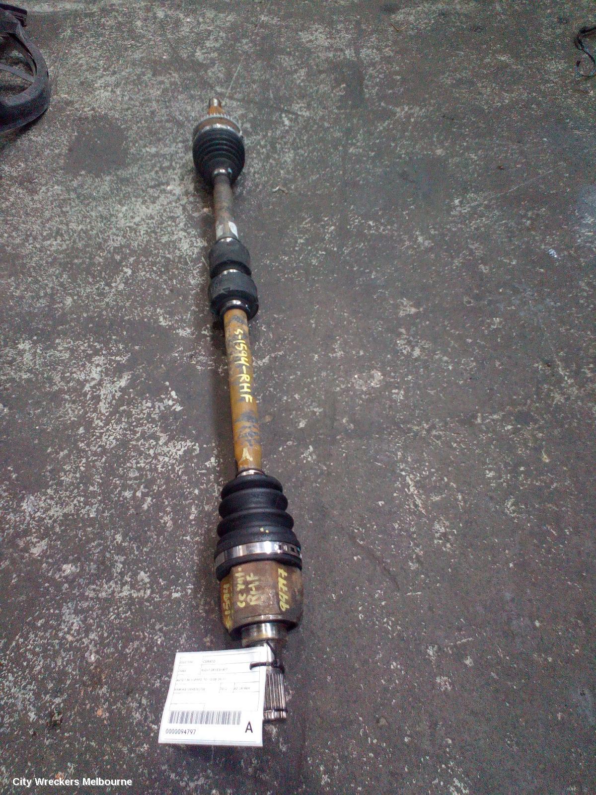 KIA CERATO RIGHT DRIVESHAFT, AUTO T/M, 4 SPEED, TD, 10/2008 - 09/2011 - Image 2