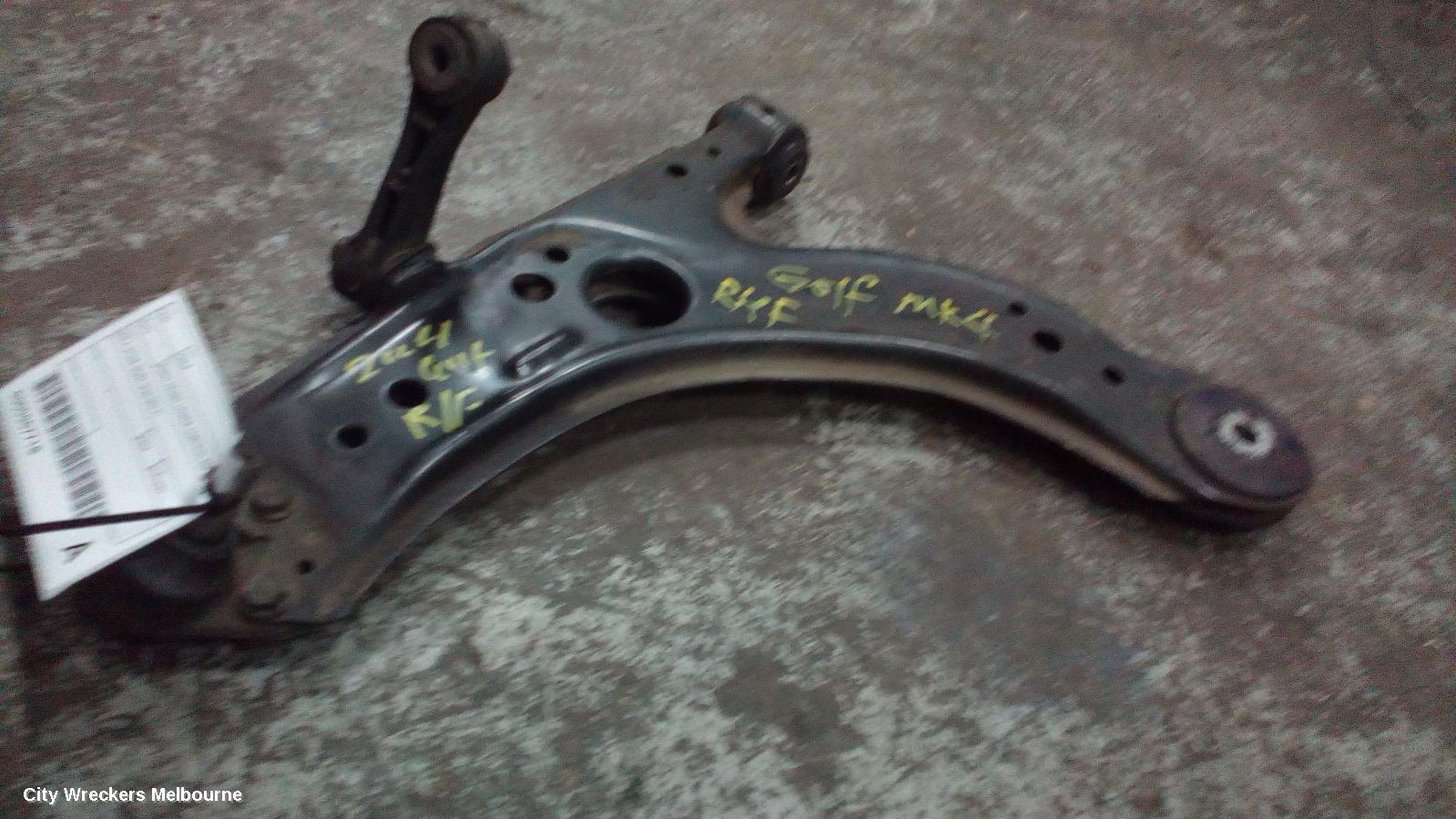 VOLKSWAGEN GOLF RIGHT FRONT LOWER CONTROL ARM, GEN 4, 09/1998 - 06/2004 (AUS ONLY) - Image 1