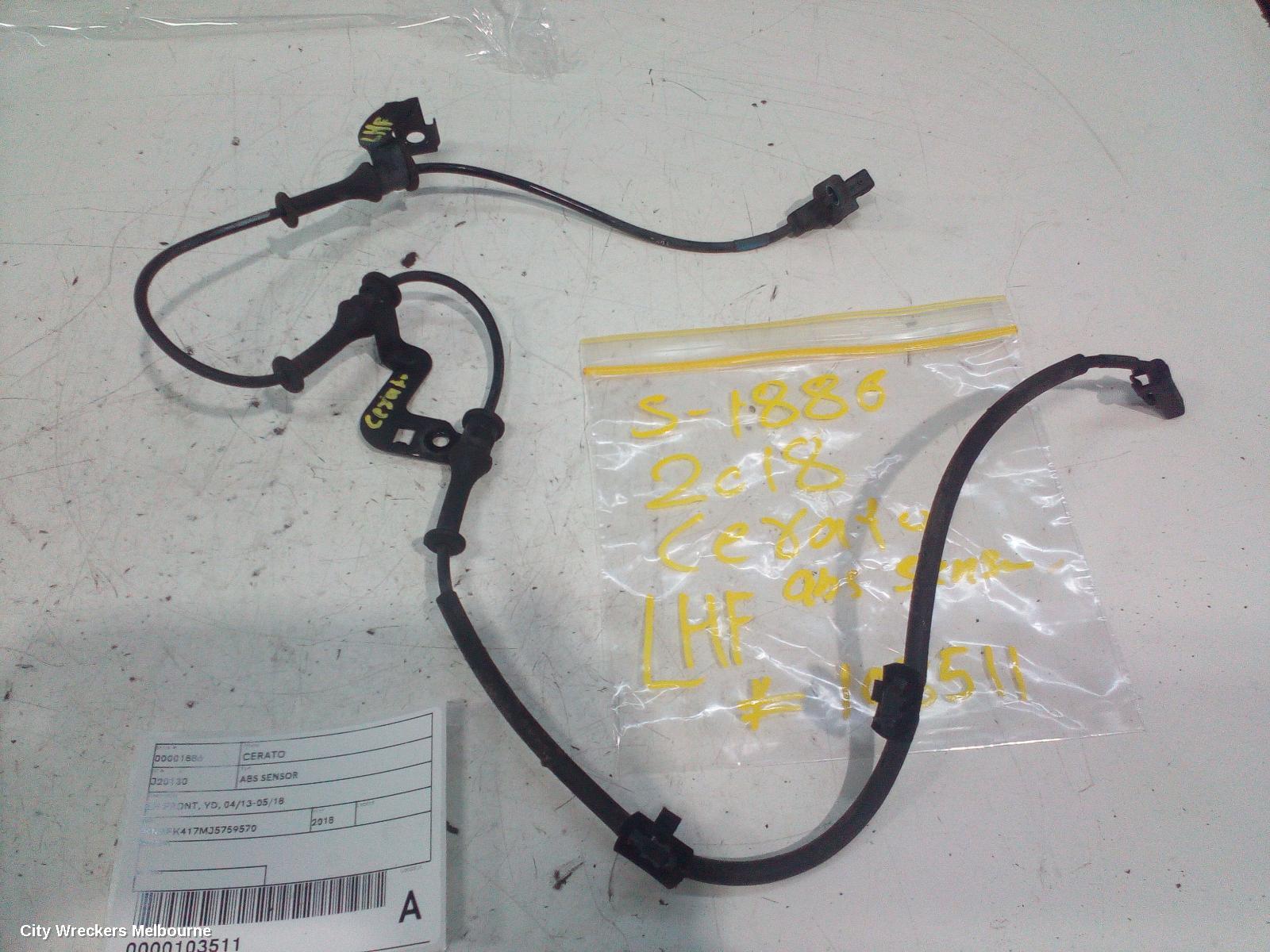 KIA CERATO ABS SENSOR, LH FRONT, YD, 04/2013 - 05/2018 - Image 2