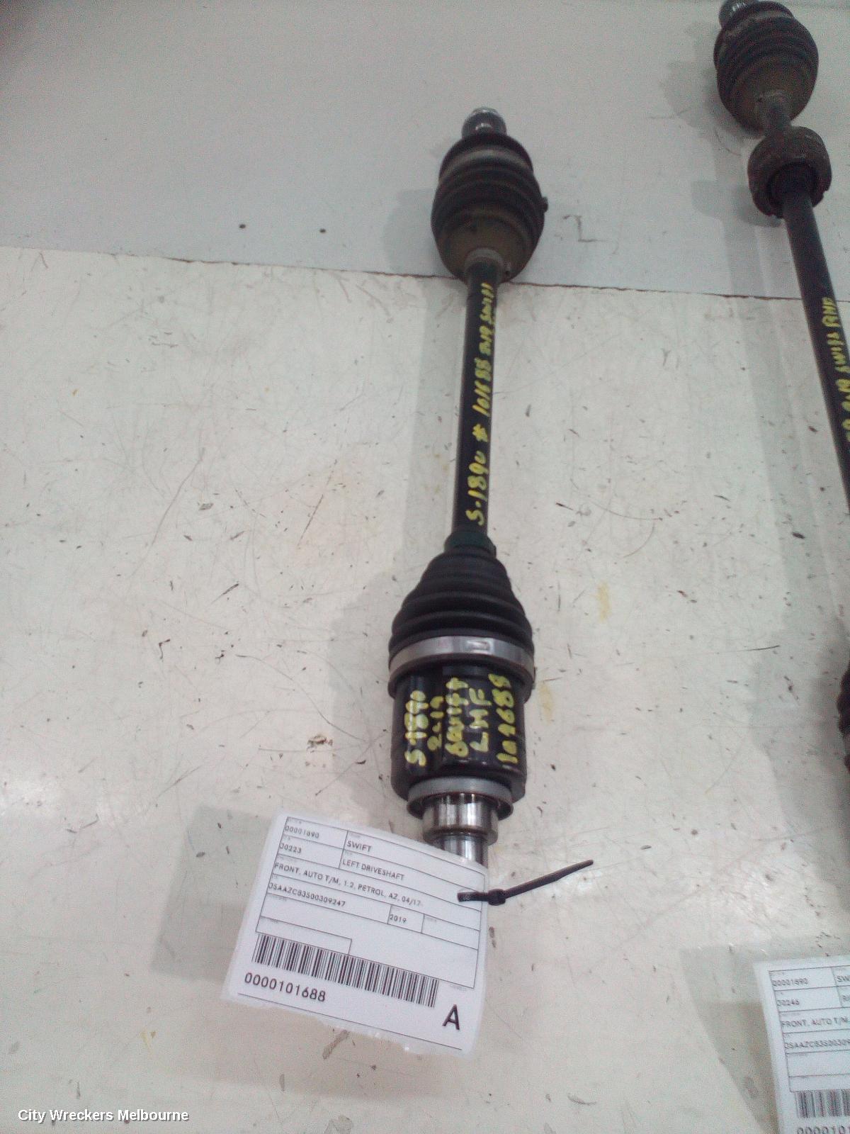 SUZUKI SWIFT LEFT DRIVESHAFT, FRONT, AUTO T/M, 1.2, PETROL, AZ, 04/2017 ONWARDS - Image 1