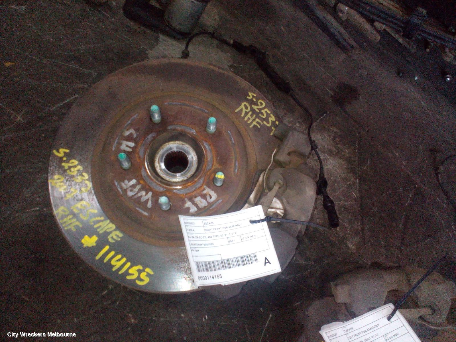 FORD ESCAPE RIGHT FRONT HUB ASSEMBLY, BA-ZA-ZB-ZC-ZD, ABS TYPE, 02/2001 - 01/2012 - Image 2