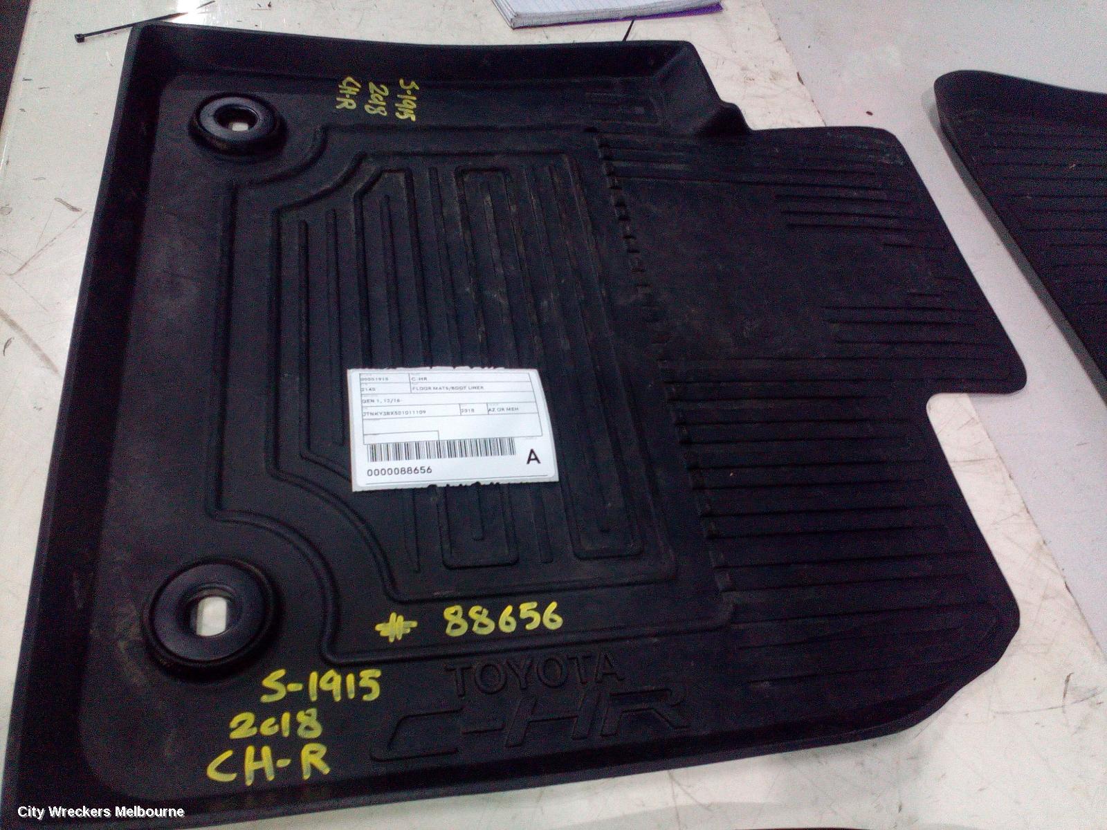 TOYOTA C-HR FLOOR MATS, GEN 1, 12/2016 - 09/2023 - Image 1