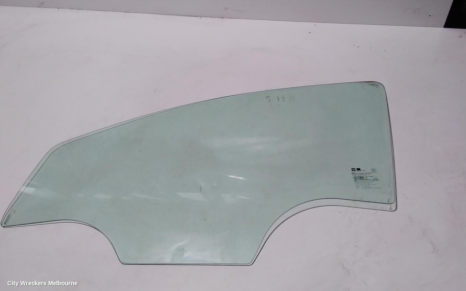 HOLDEN BARINA LEFT FRONT DOOR WINDOW, TM, SEDAN/5DR HATCH, 11/2011 - 12/2018 - Image 2