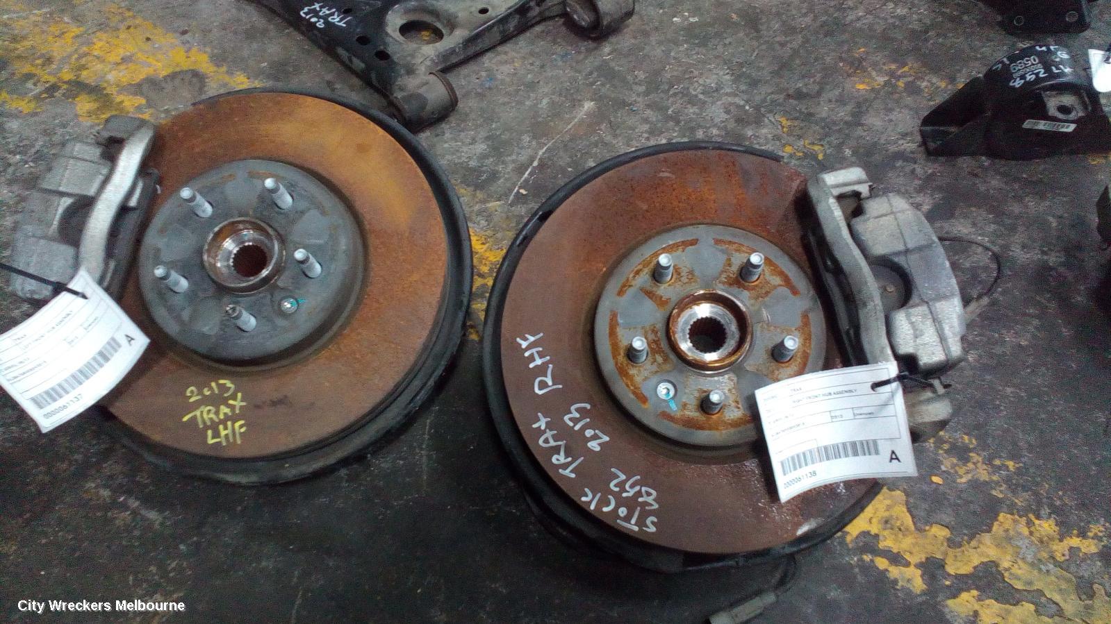 HOLDEN TRAX RIGHT FRONT HUB ASSEMBLY, TJ SERIES, 08/2013 ONWARDS - Image 2