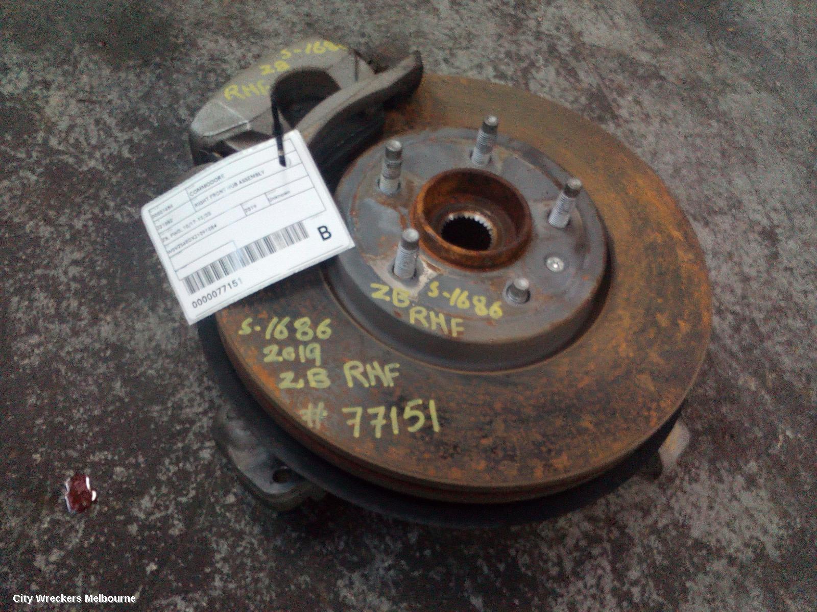 HOLDEN COMMODORE RIGHT FRONT HUB ASSEMBLY, ZB, FWD, 10/2017 - 12/2020 - Image 1