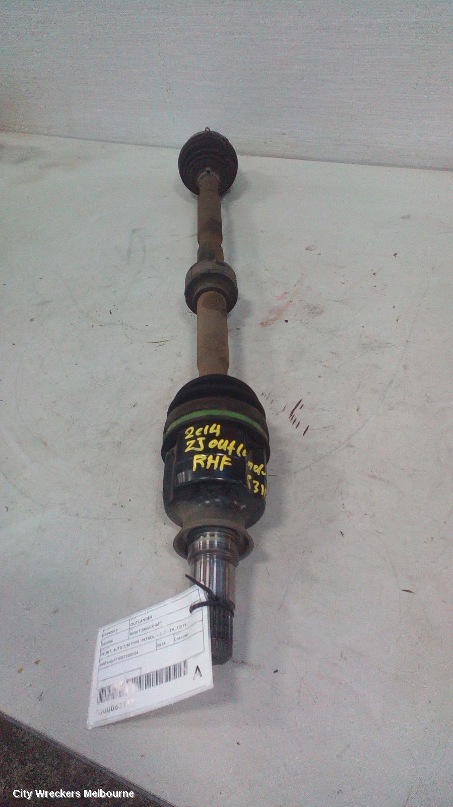 MITSUBISHI OUTLANDER RIGHT DRIVESHAFT, FRONT, MANUAL T/M, PETROL, 2.0, ZJ-ZL, 10/2012 ONWARDS - Image 1