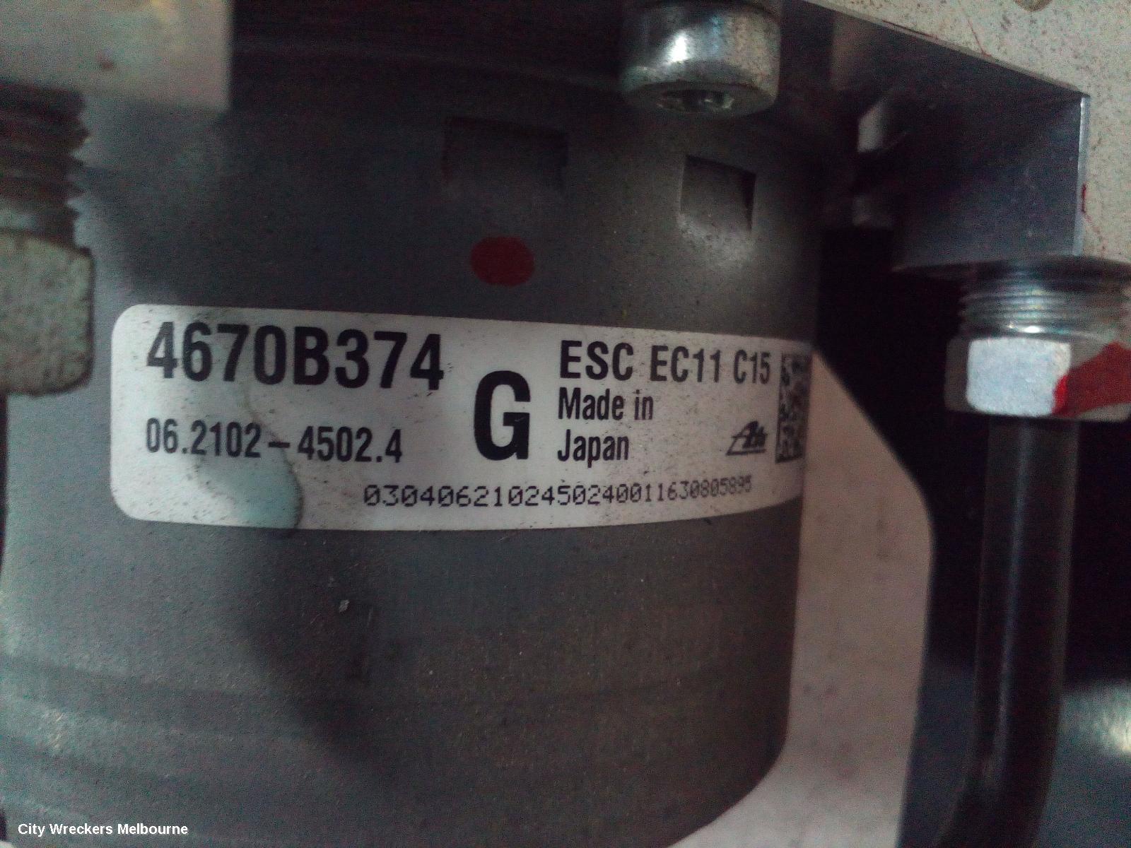 MITSUBISHI OUTLANDER ABS PUMP/MODULATOR, ZK-ZL, NON ACTIVE EMERGENCY BRAKING TYPE, P/N 4670B374, 04/2015 ONWARDS - Image 2