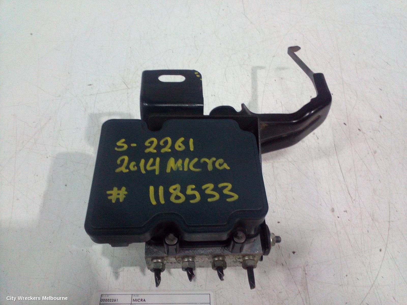 NISSAN MICRA ABS PUMP/MODULATOR, K13, 11/2010 - 12/2016 - Image 1