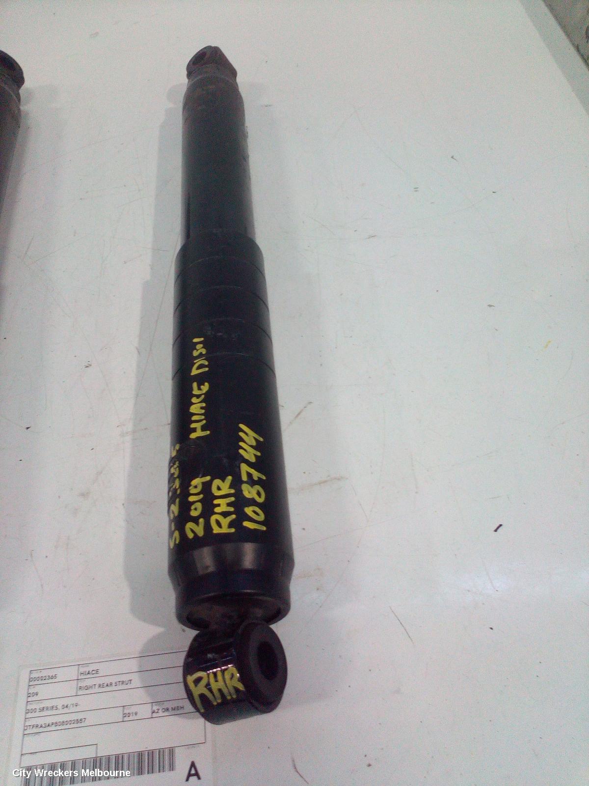 TOYOTA HIACE RIGHT REAR STRUT, 300 SERIES, 02/2019 ONWARDS - Image 1