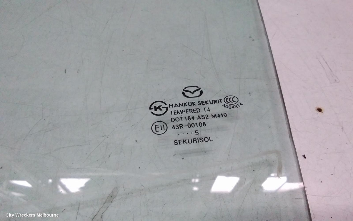 MAZDA 3 LEFT REAR DOOR WINDOW, BM-BN, STANDARD TINT TYPE, 06/2013 - 02/2019 - Image 3