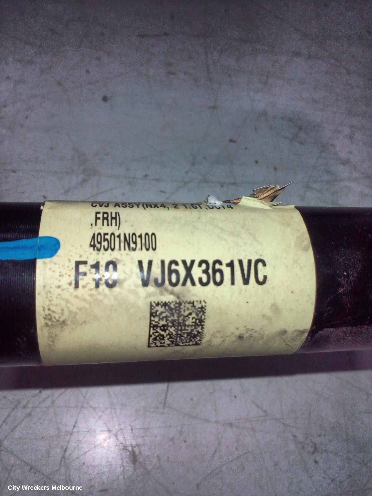 HYUNDAI TUCSON RIGHT DRIVESHAFT, NX4, FRONT, 02/2021 ONWARDS - Image 3