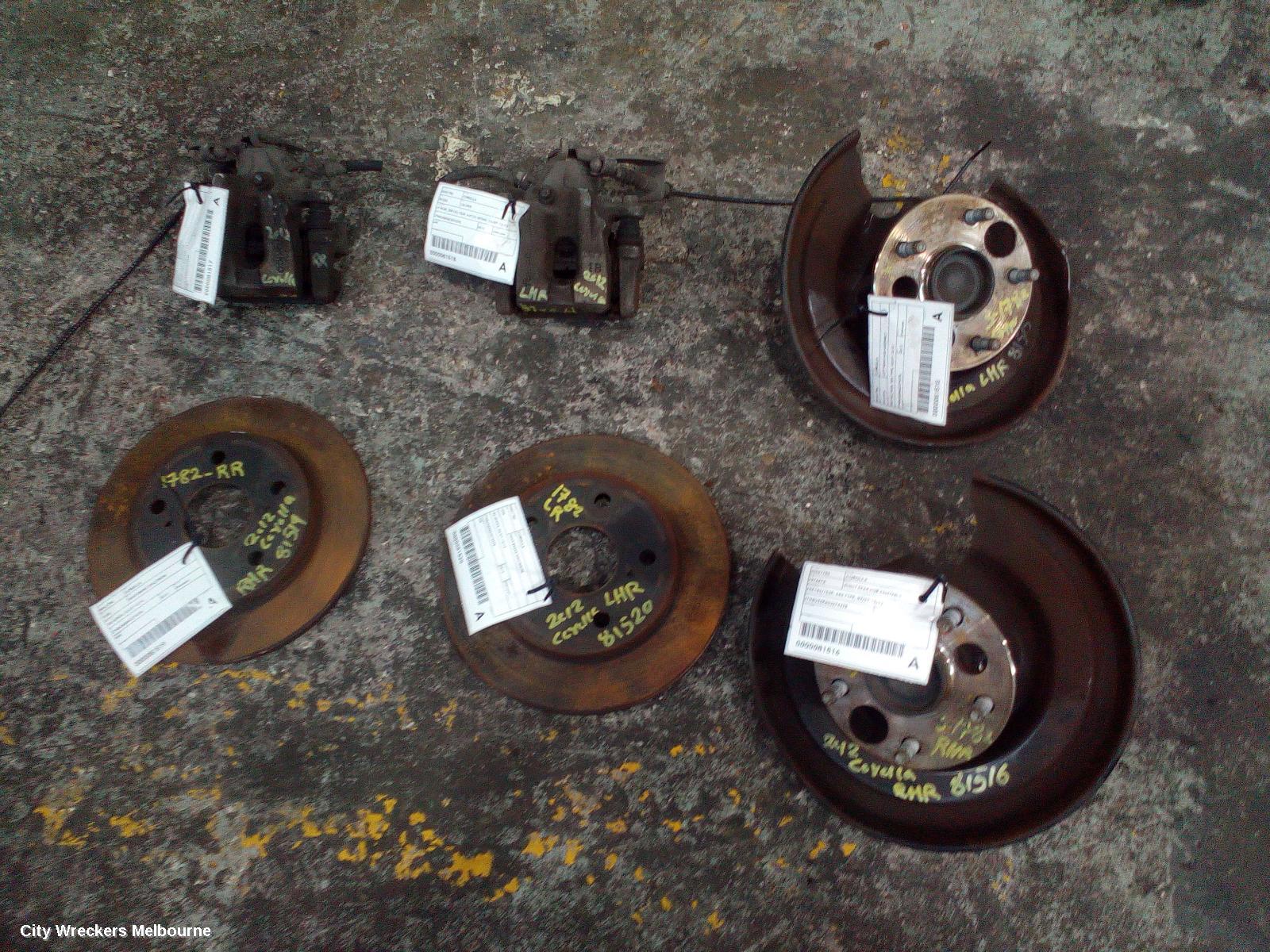 TOYOTA COROLLA RIGHT REAR HUB ASSEMBLY, ZRE152/20153R, ABS TYPE, 03/2007 - 10/2013 - Image 3