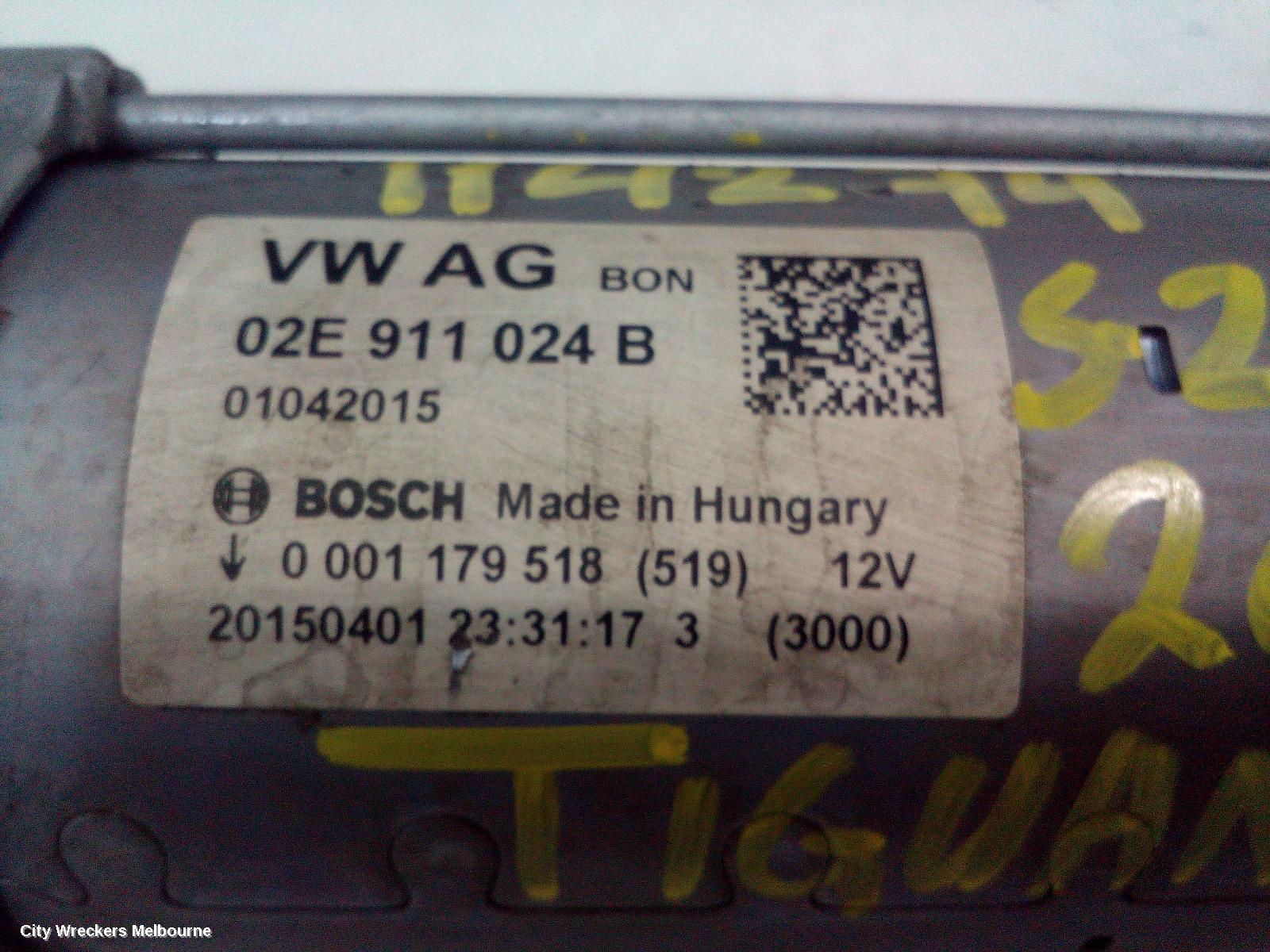 VOLKSWAGEN TIGUAN STARTER, PETROL, 1.4, 5N, CTHD CODE, 07/2011 - 08/2016 - Image 3