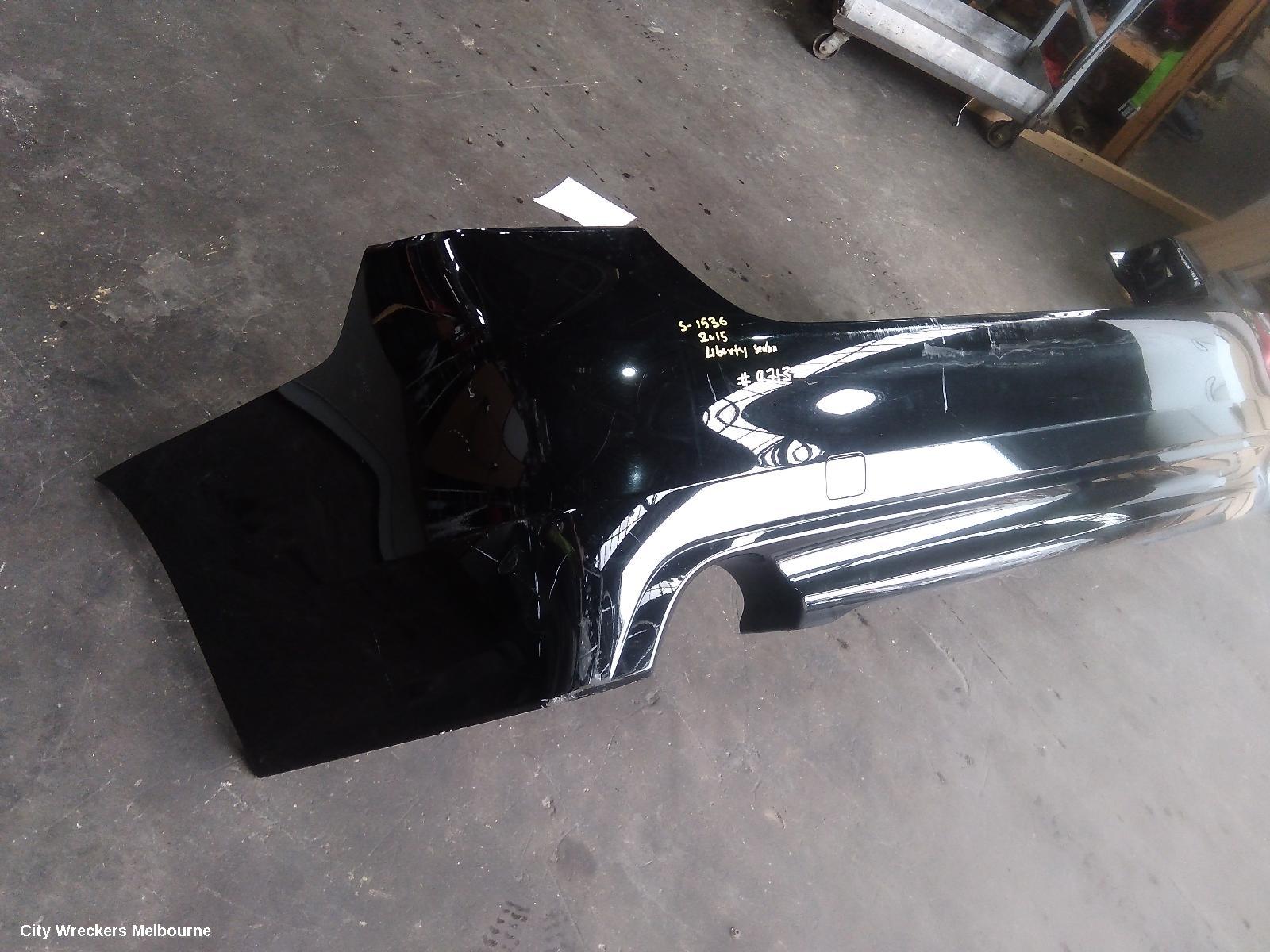 SUBARU LIBERTY REAR BUMPER, 6TH GEN, SEDAN, NON PARK ASSIST, SINGLE EXHAUST TYPE, 08/2014 - 11/2017 - Image 2