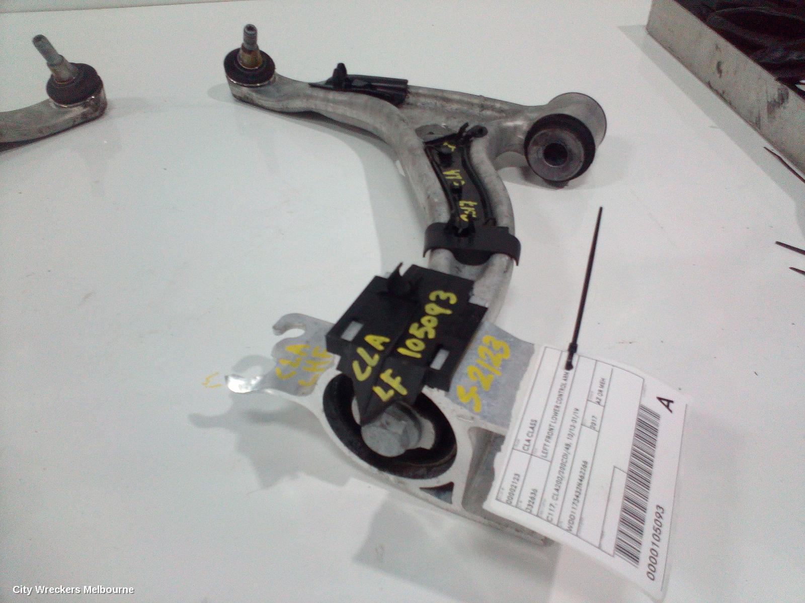 MERCEDES CLA CLASS LEFT FRONT LOWER CONTROL ARM, C117/X117, NON VARIABLE TYPE, CLA180/CLA200/CLA200CDI/CLA250, 09/2013 - 01/2019 - Image 3