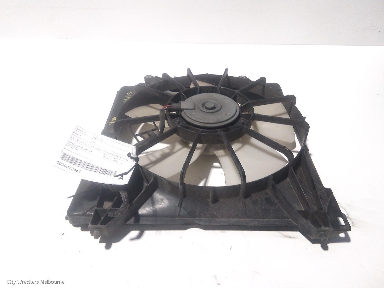 HONDA ACCORD FAN, A/C FAN, 2.4, 8TH GEN, EURO (VIN JHMCU), 06/2008 - 12/2015 - Image 2