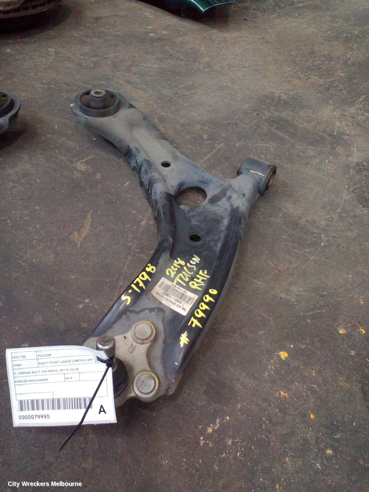 HYUNDAI TUCSON RIGHT FRONT LOWER CONTROL ARM, TL, KOREAN BUILT (VIN KMHJ), 07/2015 - 06/2018 - Image 2