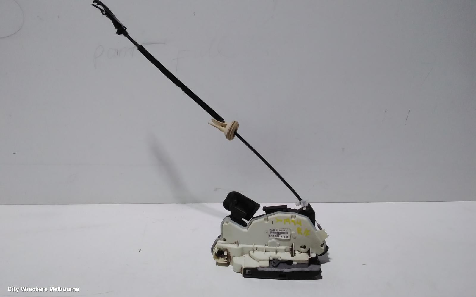 VOLKSWAGEN JETTA DOOR/BOOT/GATE LOCK, RIGHT FRONT DOOR LOCK, P/N 5K2837016D, 1B, 02/2011 - 12/2017 - Image 1