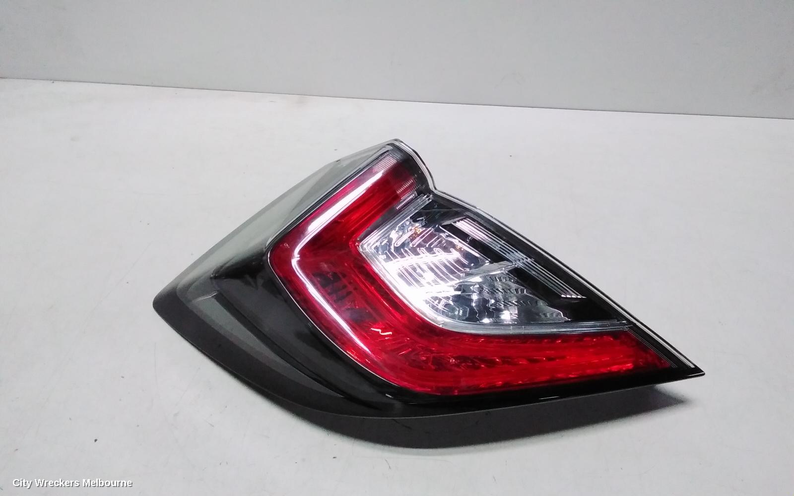 HONDA CIVIC LEFT TAILLIGHT, IN BODY, HATCH, 10TH GEN, LED TYPE, 02/2017 - 08/2021 - Image 1