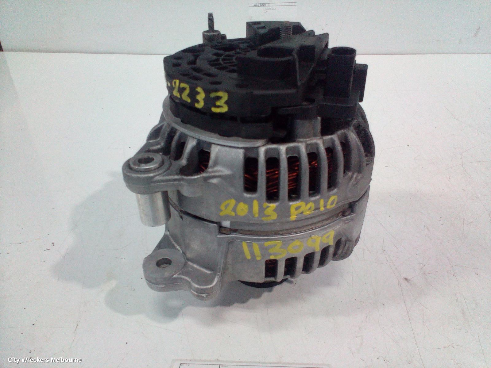 VOLKSWAGEN POLO ALTERNATOR, PETROL, 1.4, CAVE/CTHE CODE, BOSCH, 140AMP, 6R, 05/2010 - 05/2014 - Image 1