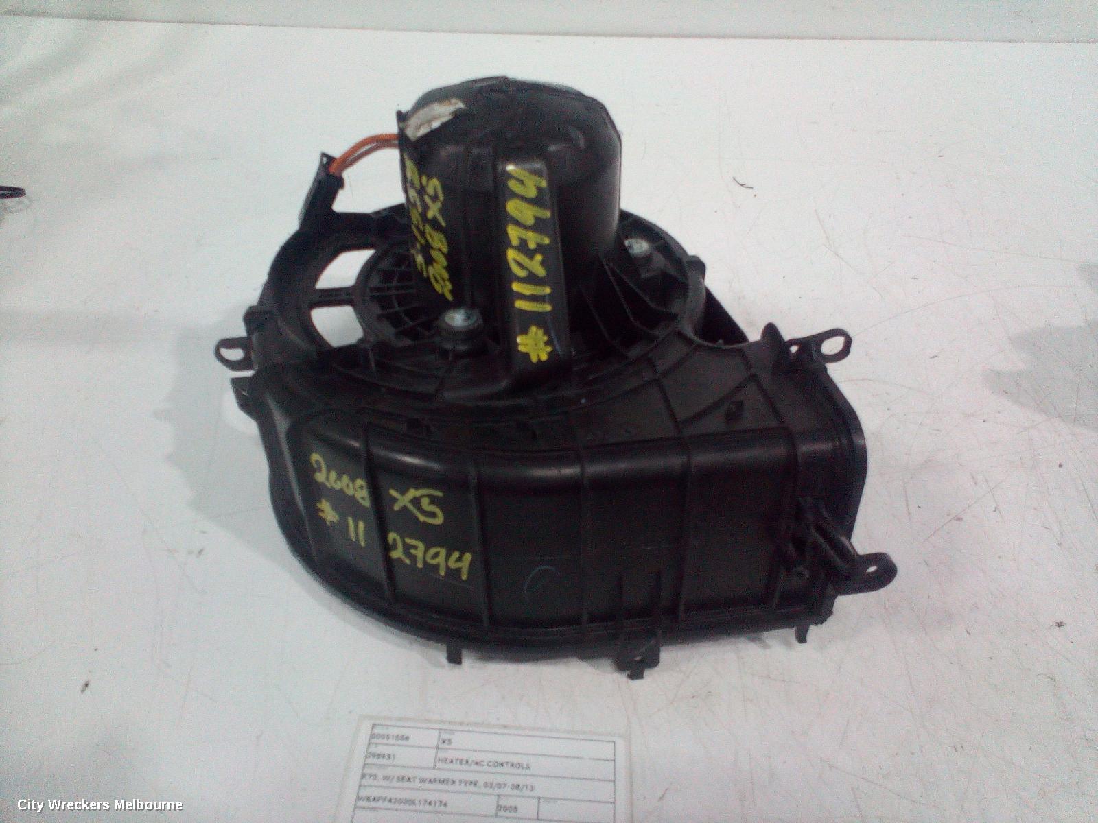 BMW X5 HEATER/AC CONTROLS, E70, W/ SEAT WARMER TYPE, 03/2007 - 08/2013 - Image 2