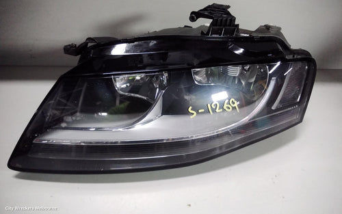 AUDI A4 LEFT HEADLAMP, B8 8K, HALOGEN TYPE, 02/2008 - 06/2012 - Image 1