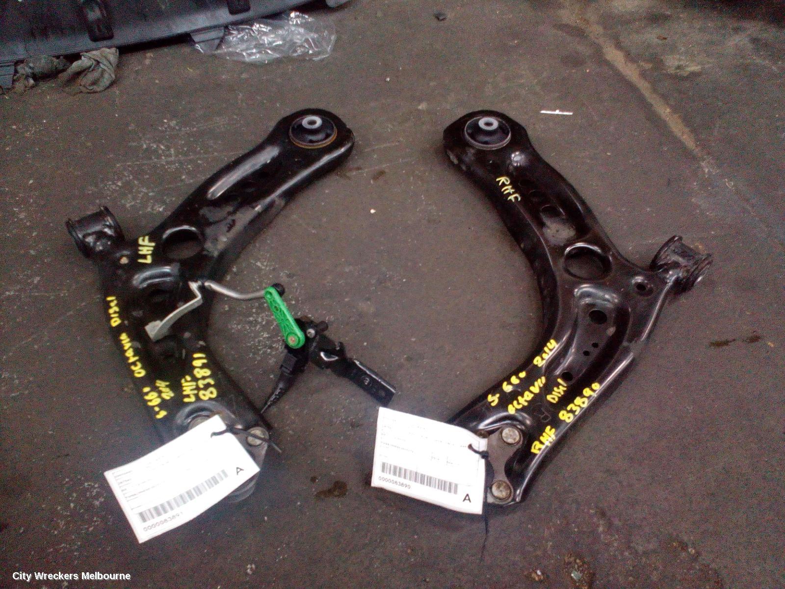 SKODA OCTAVIA RIGHT FRONT LOWER CONTROL ARM, NE, 11/2013 - 09/2020 - Image 2